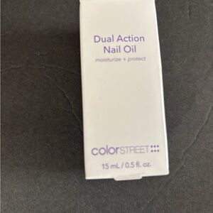 Color Street Nail Oil with Purple Text